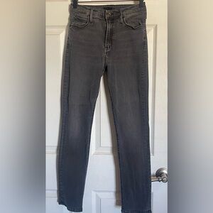 MOTHER Dazzler Mid Rise Ankle Jeans.
